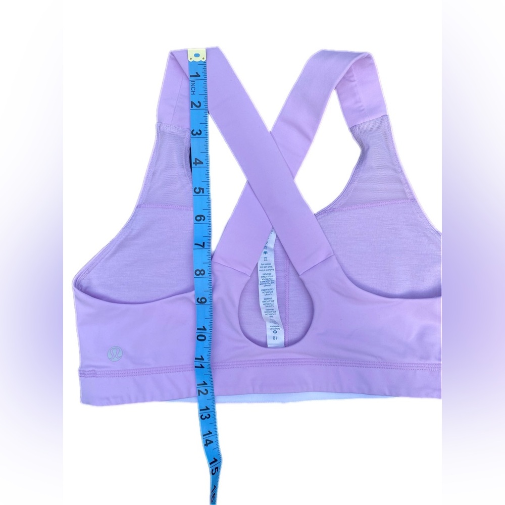 lululemon athletica All Sports Bra Pretty Purple size 10 - Picture 4 of 4